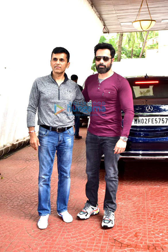 Photos: Emraan Hashmi and Anand Pandit snapped during Chehre promotions