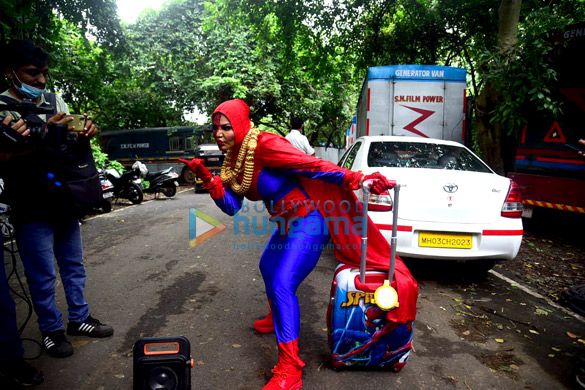 Photos Rakhi Sawant snapped in Spiderman outfit for Bigg Boss OTT (4) |  Rakhi Sawant Images - Bollywood Hungama