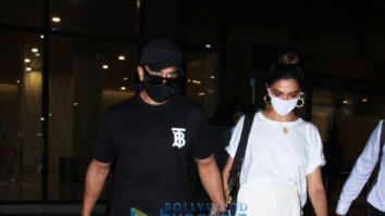 Photos: Ranveer Singh and Deepika Padukone snapped at the airport