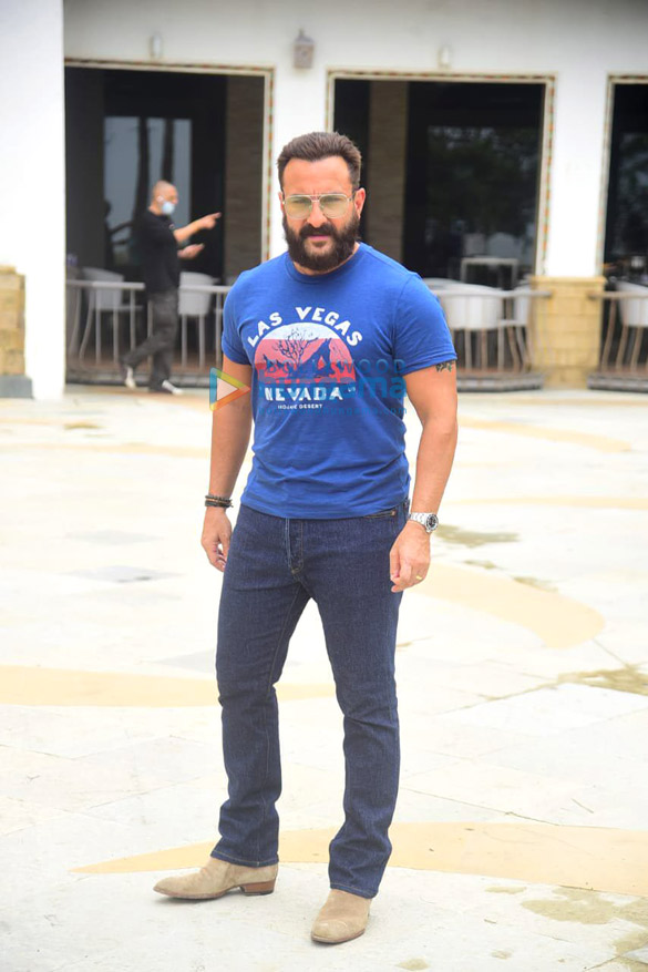 photos saif ali khan snapped promoting his film bhoot police 3