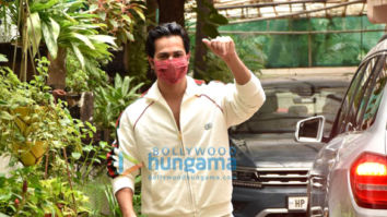 Photos: Varun Dhawan snapped at dubbing studio in Juhu