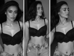 Qubool Hai star Surbhi Jyoti raises the temperature in black lace bralette and denims