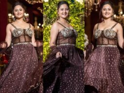 Rashami Desai shares throwback pictures of herself from Rahul Vaidya & Disha Parmar’s wedding in a mesmerizing brown lehenga