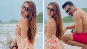 Rubina Dilaik wears a sultry one-piece swimsuit, says “I am a mountain girl, going crazy at beaches”