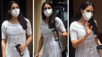 Sara Ali Khan keeps it simple in a striped set as she leaves Pilates with a Celine bag worth Rs. 1,74,164