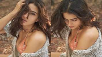 Sara Ali Khan oozes oomph in peach coloured two piece bikini