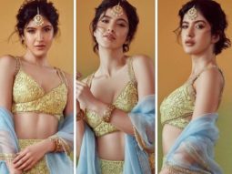 Shanaya Kapoor shines bright in a pastel Manish Malhotra creation at Antara Marwah’s baby shower