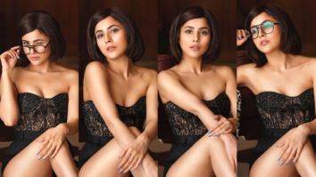 Shehnaaz Gill looks hot in a black lacy bodysuit as she poses for photographer Dabboo Ratnani