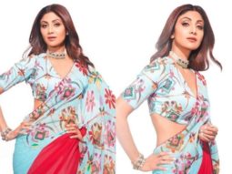 Shilpa Shetty stuns in blue and red saree for Super Dancer – Chapter 4, says ‘there is no force more powerful than a woman determined to rise’