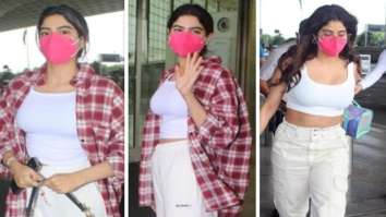 Sisters Janhvi Kapoor and Khushi Kapoor spotted at the airport carrying luxury bags worth over Rs. 3 lakh