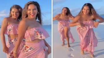 Sisters Shakti Mohan and Mukti Mohan twin in co-ord sets as they dance to Hrithik Roshan – Preity Zinta’s ‘Haila Haila’ song on the beach in Maldives