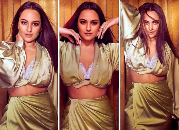 Sonakshi Sinha makes a sizzling statement in a crystallised bralette and  green slit skirt : Bollywood News - Bollywood Hungama