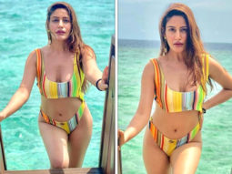 Surbhi Chandna sets internet ablaze in multi-coloured bikini set as she enjoys her Maldives vacation
