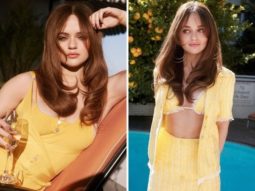 The Kissing Booth star Joey King is ray of sunshine in yellow bikini top paired with matching shirt and mini skirt
