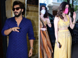 Arjun Kapoor, Khushi Kapoor, Shanaya Kapoor and other family members arrive at Anil Kapoor’s residence for Rhea Kapoor and Karan Boolani’s wedding