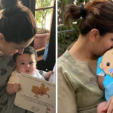 "My Pregnancy Book wouldn't be possible without my babies", says Kareena Kapoor Khan as she shares a picture with her baby boys Jeh and Taimur