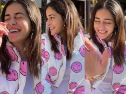Ananya Panday shares a big smile in an adorable street style look