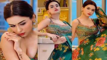 Avneet Kaur looks breathtaking in a floral embellished green lehenga