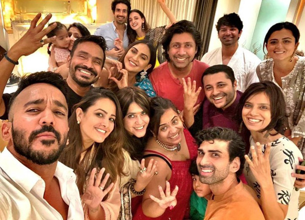 Ekta Kapoor brings home Ganpati; Anita Hassanandani, Krystle D'Souza, Sanaya Irani, Barun Sobti and others attends the get together in all traditional outfits