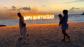 Kareena Kapoor Khan shares a lit picture from her birthday celebration with Saif Ali Khan, sons Taimur and Jeh