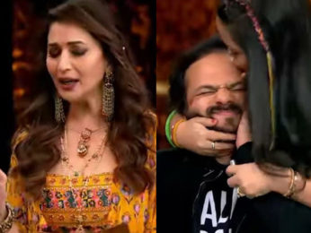 Madhuri Dixit hilariously turns judge for Rohit Shetty; gets him kisses from Bharti Singh as punishment Madhuri Dixit hilariously turns judge for Rohit Shetty; gets him kisses from Bharti Singh as punishment