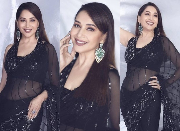 Madhuri Dixit in sheer black Manish Malhotra saree and sleeveless blouse is  too glam to give a damn | Fashion Trends - Hindustan Times