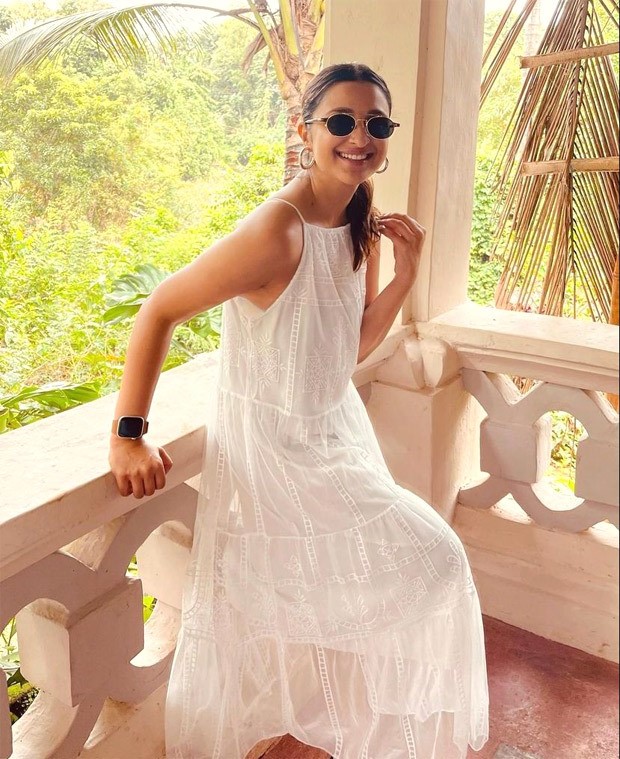 Parineeti Chopra makes an easy breezy statement in a white dress with Prada sneakers and worth over Rs. 55,000