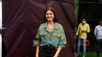 Photos: Anushka Sharma snapped during brand shoot in Filmcity, Goregaon