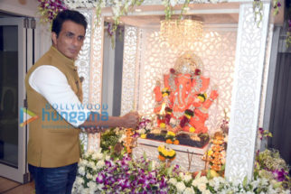Photos: Ganpati celebration at Sonu Sood’s residence