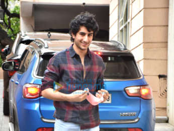 Photos: Ibrahim Ali Khan, Taimur Ali Khan, and Neha Dhupia with her daughter snapped at Soha Ali Khan's house for Inaaya's birthday