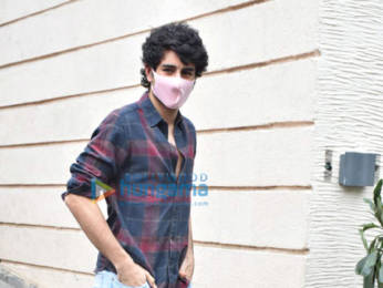Photos: Ibrahim Ali Khan, Taimur Ali Khan, and Neha Dhupia with her daughter snapped at Soha Ali Khan's house for Inaaya's birthday