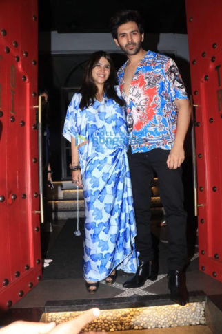 Photos: Kartik Aaryan, Ekta Kapoor and others snapped at the wrap-up party of the film Freddy at Tori