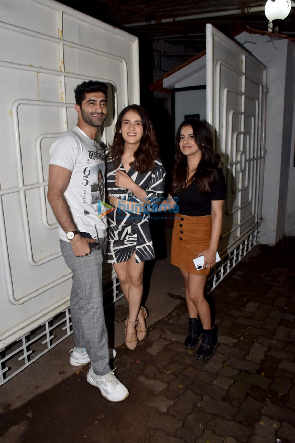 photos radhika madan kunal deshmukh and others snapped at the screening of the film shiddat 2