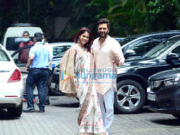 Photos: Riteish Deshmukh, Genelia D’Souza, Aayush Sharma and others snapped at Arpita Khan’s residence for Ganpati