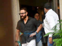 Photos: Saif Ali Khan, Kareena Kapoor Khan, Taimur and Jeh spotted in Bandra
