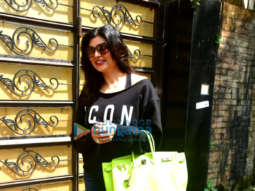 Photos: Sushmita Sen spotted at a dubbing studio