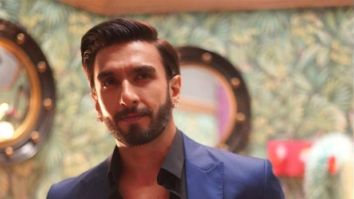 Ranveer Singh looks dapper in a crisp royal blue suit; Arjun Kapoor calls him ‘Cleavage King’