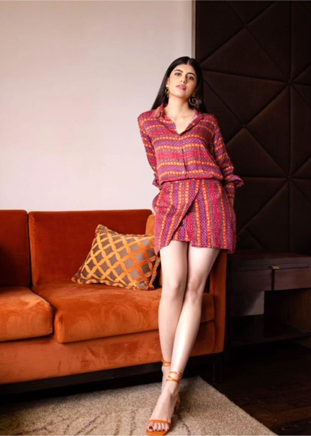 Sanjana Sanghi stuns in a Saksha and Kinni wrap around dress worth Rs. 17,500