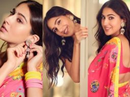 Sara Ali Khan goes desi in a printed pink saree for Global Citizen Concert