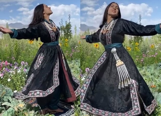 Sara Ali Khan goes filmy in traditional Ladakhi Goncha, plays ‘Yeh Kahan Aa Gaye Hum’ in the background Sara Ali Khan goes filmy in traditional Ladakhi Goncha, plays ‘Yeh Kahan Aa Gaye Hum’ in the background