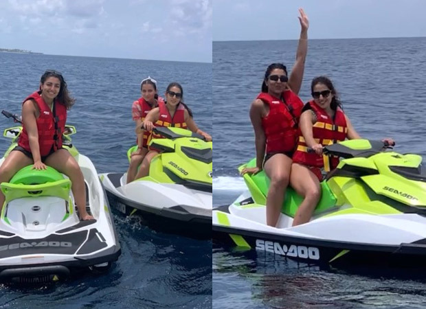 Sara Ali Khan spends sometime in the Maldives jet skiing with her girl gang. Watch cool video Sara Ali Khan spends sometime in the Maldives jet skiing with her girl gang. Watch cool video