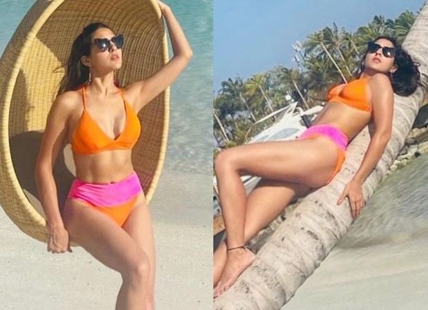 620px x 450px - Sara Ali Khan stuns in a sexy colour-blocked bikini in Maldives : Bollywood  News - Bollywood Hungama