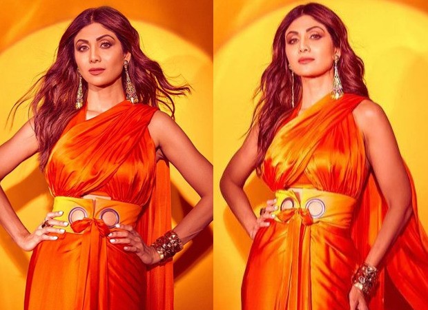 Shilpa Shetty stuns in a double pallu saree worth Rs. 24,500 for the shoot of Super Dancer - Chapter 4