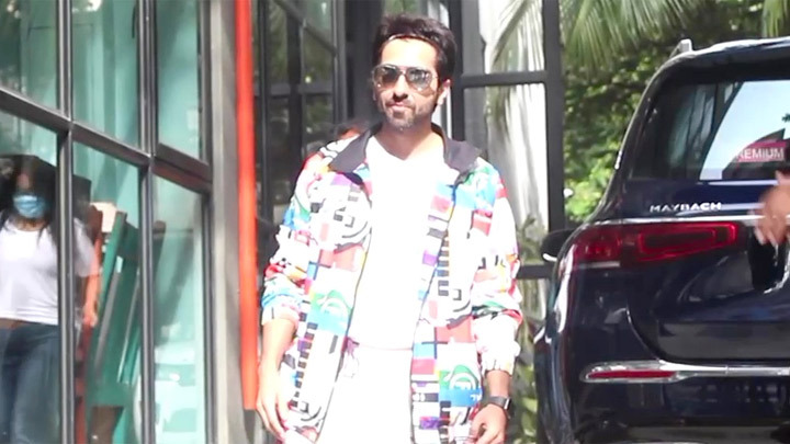 Spotted: Ayushmann Khurrana at office of Maddock Films in Santacruz, Mumbai