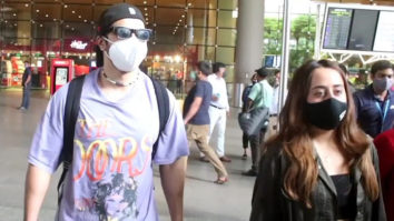 Spotted: Varun Dhawan, Natasha Dalal and Parth Samthaan at Mumbai Airport