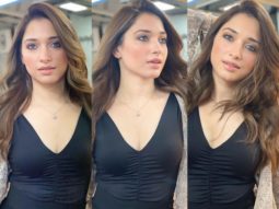 Tamannaah Bhatia makes a smashing statement in a ruched black dress as she posts throwback pictures