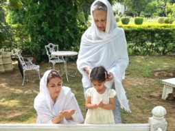 Sharmila Tagore, Soha Ali Khan and Inaaya visit Mansoor Ali Khan Pataudi’s grave on his 10th death anniversary