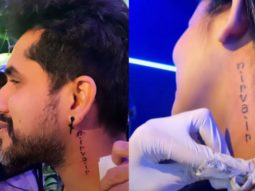 Kishwer Merchant and Suyyash Rai get their new-born baby Nirvair’s name inked