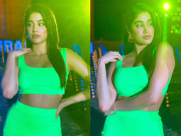 Janhvi Kapoor joins the green bandwagon in a neon green outfit worth Rs. 5,000