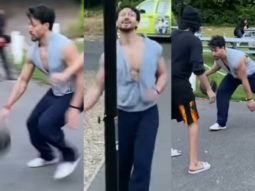 Tiger Shroff flaunts his skills as he plays basketball with Sajid Nadiadwala’s sons Subhan and Sufyan
